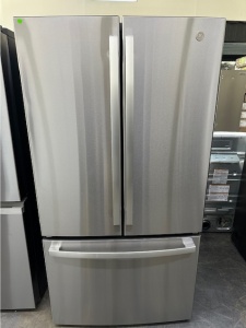 NEW-GE ENERGY STAR 27.0 Cu. Ft. Fingerprint Resistant French-Door Refrigerator (Stainless Steel)  