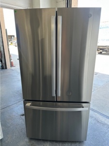 NEW-GE ENERGY STAR 21.9 Cu. Ft. Fingerprint Resistant Counter-Depth French-Door Refrigerator  