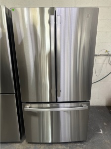 NEW-GE ENERGY STAR 21.9 Cu. Ft. Fingerprint Resistant Counter-Depth French-Door Refrigerator 