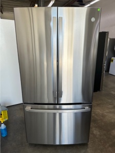 New-GE Profile ENERGY STAR 23.1 Cu. Ft. Counter-Depth Fingerprint Resistant French-Door Refrigerator