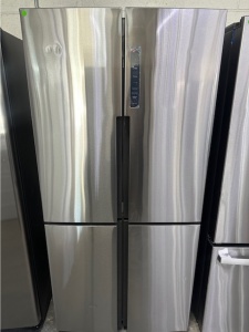 New-Haier ENERGY STAR 16.8 Cu. Ft. Quad Door Refrigerator  Model: QHE16HYPFS