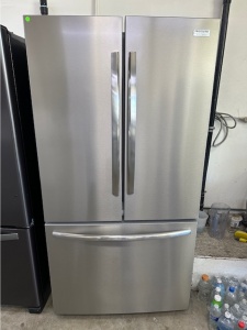 NEW-Frigidaire Gallery 23 Cu. Ft. Counter-Depth French Door Refrigerator (Stainless Steel)  Model #G