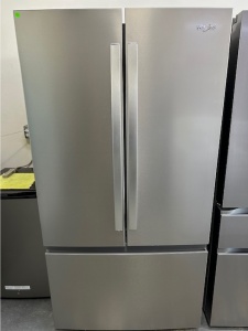 NEW-Whirlpool 36-Inch French Door Refrigerator with Ice Maker-31 cu. ft.(Stainless Steel) 