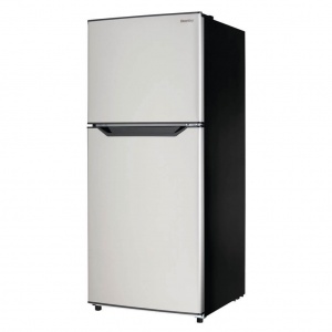 New-Danby 10.1 cu. ft. Apartment Size Top Mount Fridge (Stainless Steel) Model #: DFF10