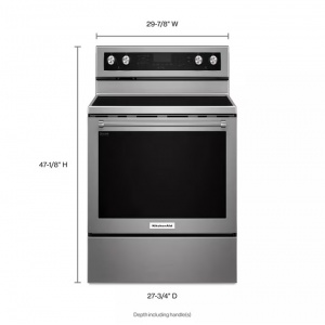 New- Kitchen Aid 30-Inch 5-Element Electric Convection Range (Stainless Steel) Model: