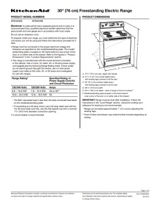 Kim's Appliances Freestanding Ranges