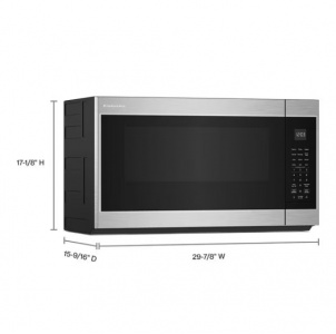 New-Kitchen Aid1.9 Cu. Ft. Microwave Hood Combination with Auto Functions