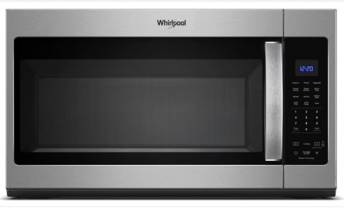 New- Whirlpool 1.9 cu. ft. Capacity Steam Microwave with Sensor Cooking 