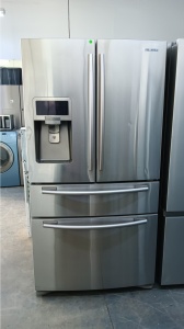 Pre-Owned Samsung 28.0 cu. ft. French Door Refrigerator (Stainless Steel)  Model# RF4287HARS