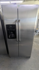 Pre-Owned Frigidaire 22.2 Cu. Ft. Counter-Depth Side-by-Side Refrigerator (Stainless Steel)  