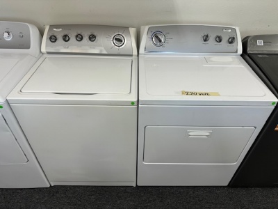 Pre-Owned Whirlpool 27 Inch Top-Load Washer with Electric Dryer 