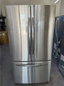 Pre-Owned Samsung 36 Inch Smart 3-Door French Door Refrigerator with 32 cu. ft. Total Capacity (Fing