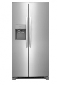 COMING SOON! New- Frigidaire 22 Cu. Ft. 33" Standard-Depth Side-by-Side Refrigerator (Stainless Stee