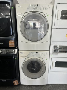 Pre-Owned Whirlpool Duet Sport 27 Inch Front-Load Washer with 3.4 Cu. Ft. & Pre-Owned Whirlpool Duet