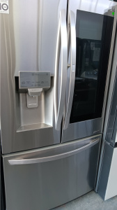 Pre-Owned LG 36 Inch Smart French Door Refrigerator with 26 cu. ft. Total Capacity: Stainless Steel 
