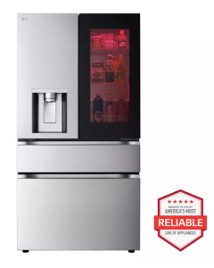 New-LG Standard-Depth InstaView 28.6-cu ft 36-in Wide with Dual Ice Maker Model #LF29S8365S  