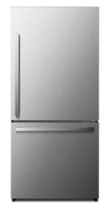 New! Hisense PureSpace 17.2-cu ft Counter-Depth 32-in Wide Bottom-Freezer Refrigerator Finge