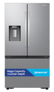 New! Samsung Bespoke AI Counter-Depth Sphere Ice 26-cu ft 36-in Wide with Dual Ice Maker (Fi