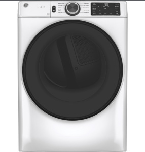 New- GE ENERGY STAR® 7.8 cu. ft. Capacity Smart Front Load Gas Dryer with Sanitize Cycle  Model #: 