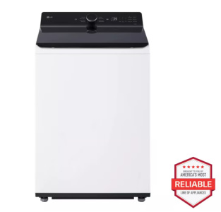 New- LG 5.5 cu. ft. Mega Capacity Smart Top Load Washer with Impeller (White)