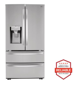 New! LG 28 cu. ft. Smart Double Freezer Refrigerator with Craft Ice™  Model #LRMXS2806S