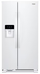 New - Whirlpool 33-Inch-Wide Side-By-Side Refrigerator - 21 Cu. Ft. (White)