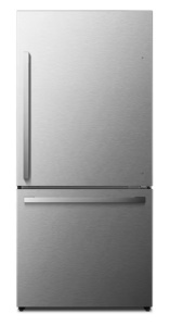 New! Hisense PureSpace 17.2-cu ft Counter-Depth 32-in Wide Bottom-Freezer Refrigerator Fingerprint R
