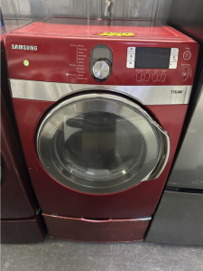 Pre-Owned Samsung 27" Gas Dryer with 7.4 cu. ft. Capacity: Tango Red